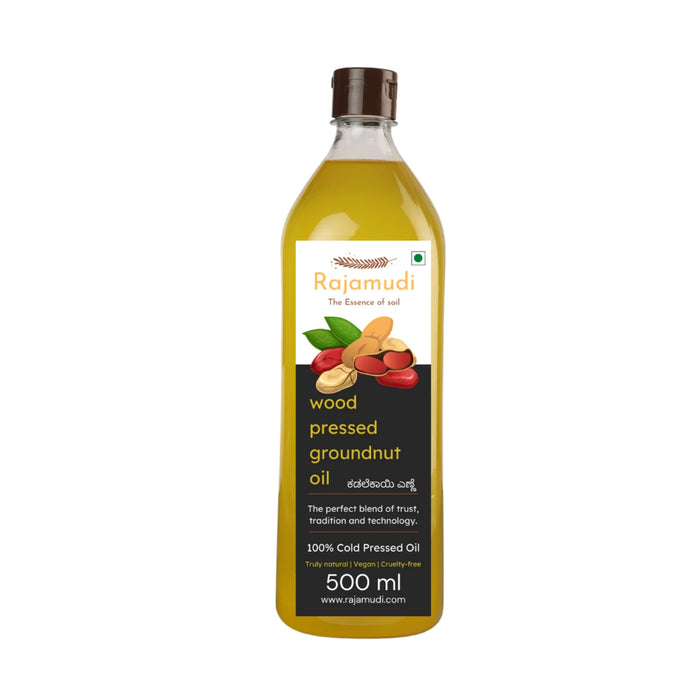 Rajamudi Organic Cold-Pressed Groundnut Oil | Moongfali Oil | Kachi Ghani Process