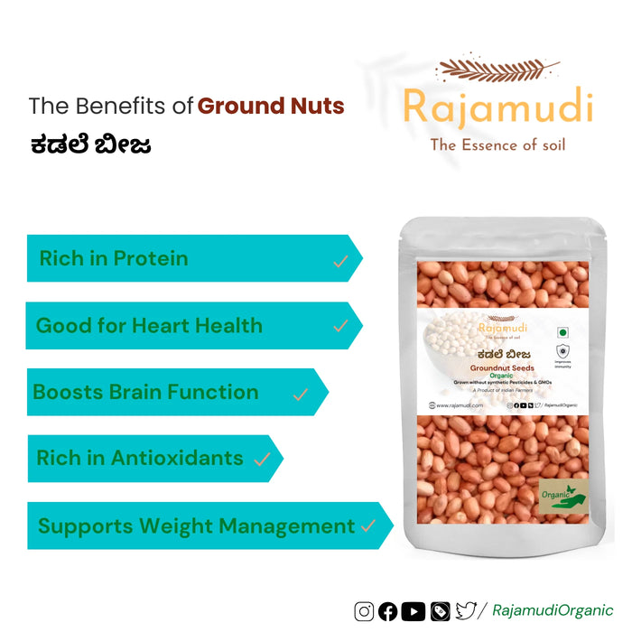 Organic Ground nuts |Rajamudi Organics