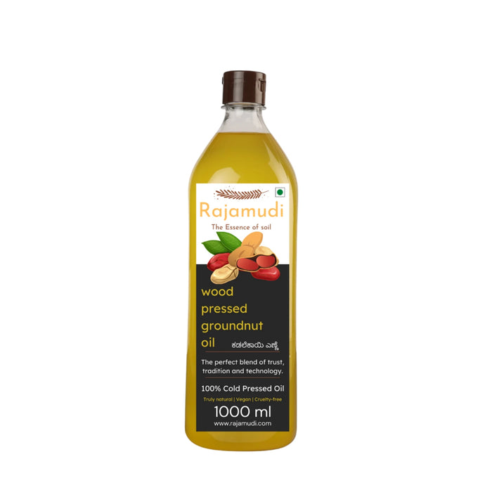 Rajamudi Organic Cold-Pressed Groundnut Oil | Moongfali Oil | Kachi Ghani Process