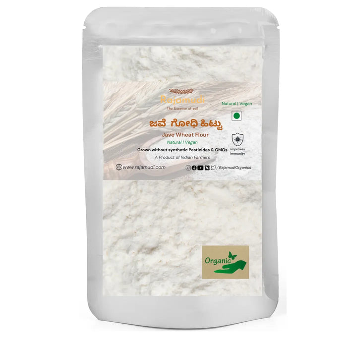 Organic Wheat Flour Khapli / Jave Godhi Hittu By Rajamudi Organics