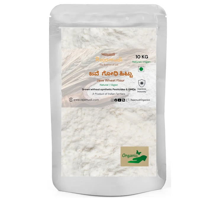 Organic Wheat Flour Khapli / Jave Godhi Hittu By Rajamudi Organics