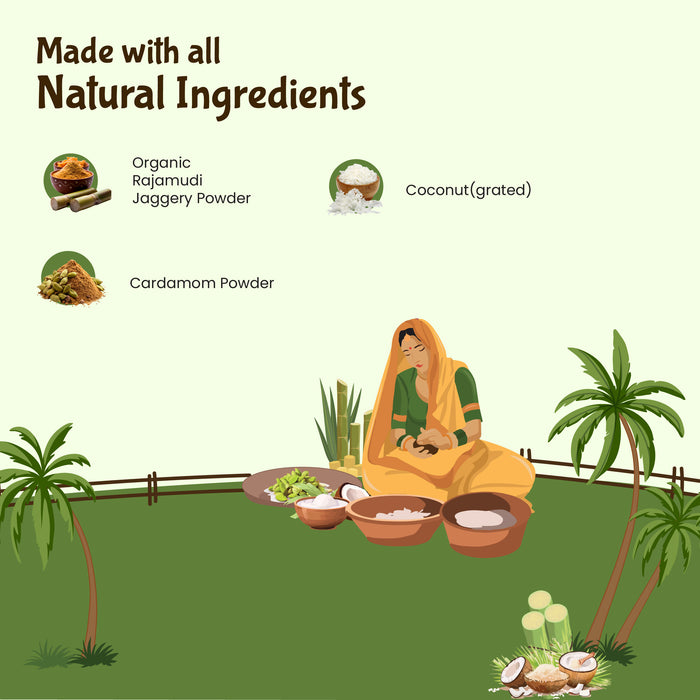 Organic Coconut Jaggery Barfi - The Everyday Dessert