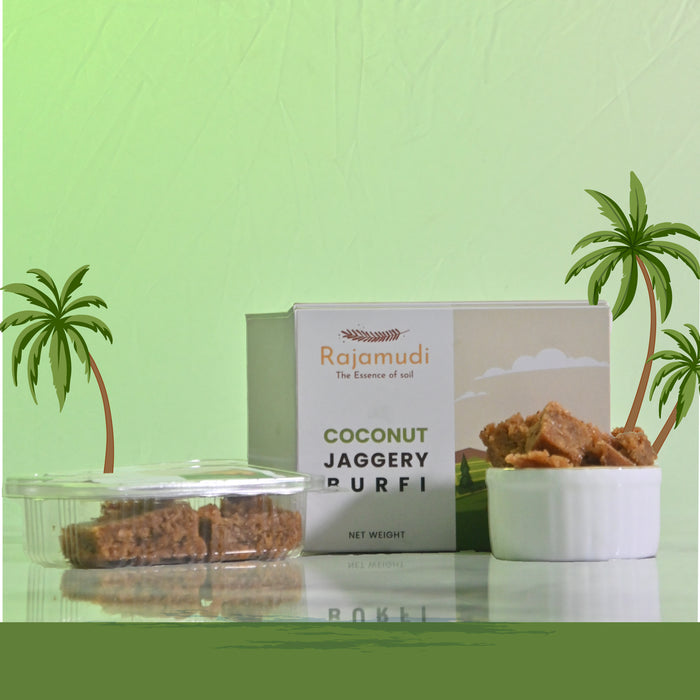 Organic Coconut Jaggery Barfi - The Everyday Dessert