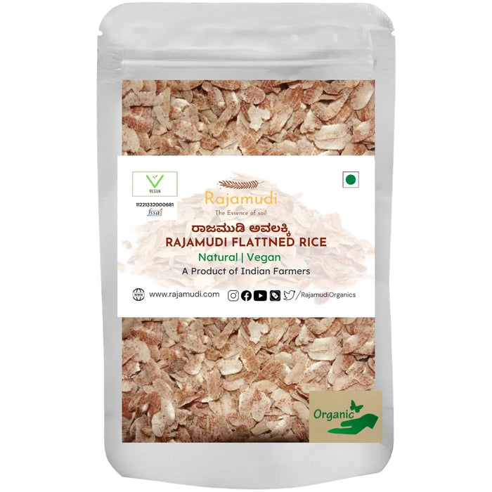 Rajamudi avalakki ( Poha )- Made from Authentic Organic Rajamudi rice | Rajamudi