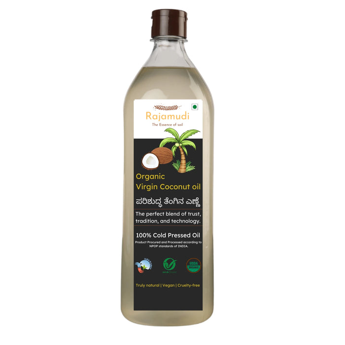 Organic Cold pressed Coconut Virgin Oil | Rajamudi Organics
