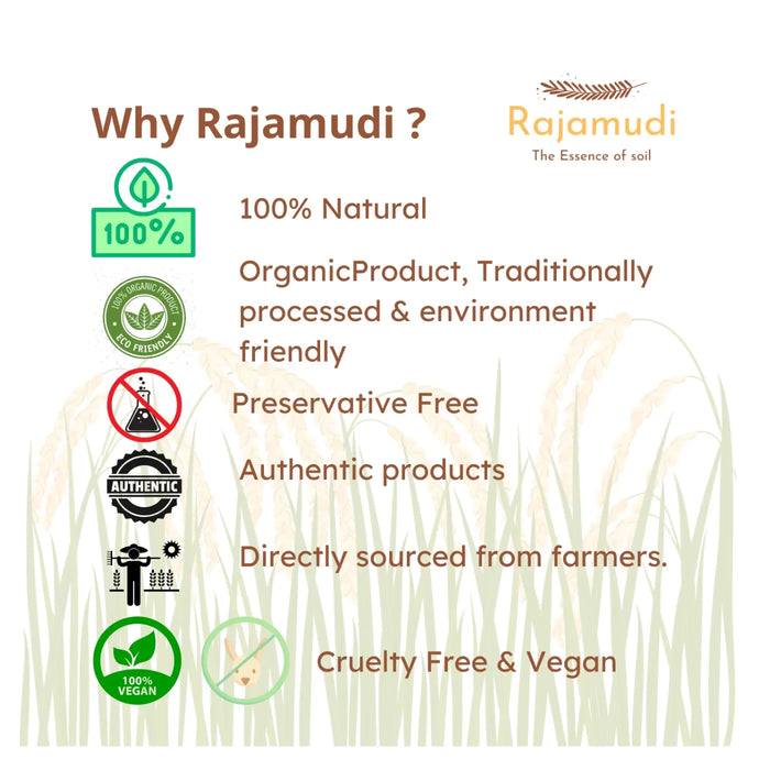 Organic Khapli Wheat Dalia / Java godhi rava By Rajamudi Organics