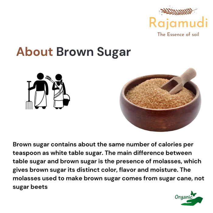 Organic Brown Sugar / Sulphurless Organic Sugar