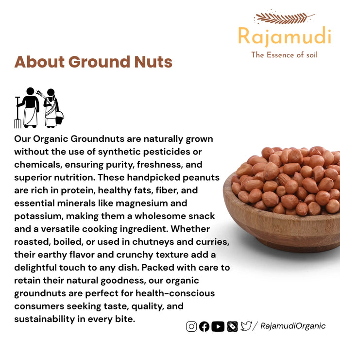 Organic Ground nuts |Rajamudi Organics