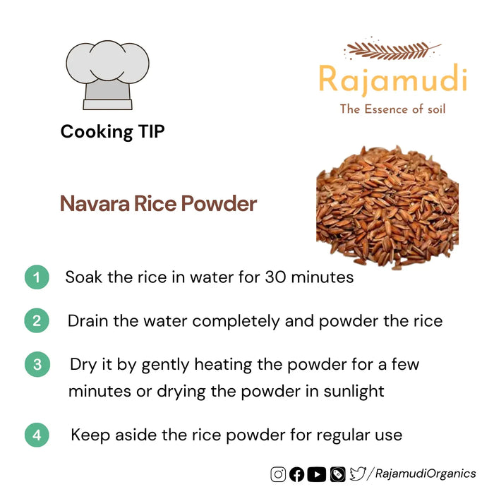 Kerala Medicinal Navara Rice - Organic Navara Rice by Rajamudi