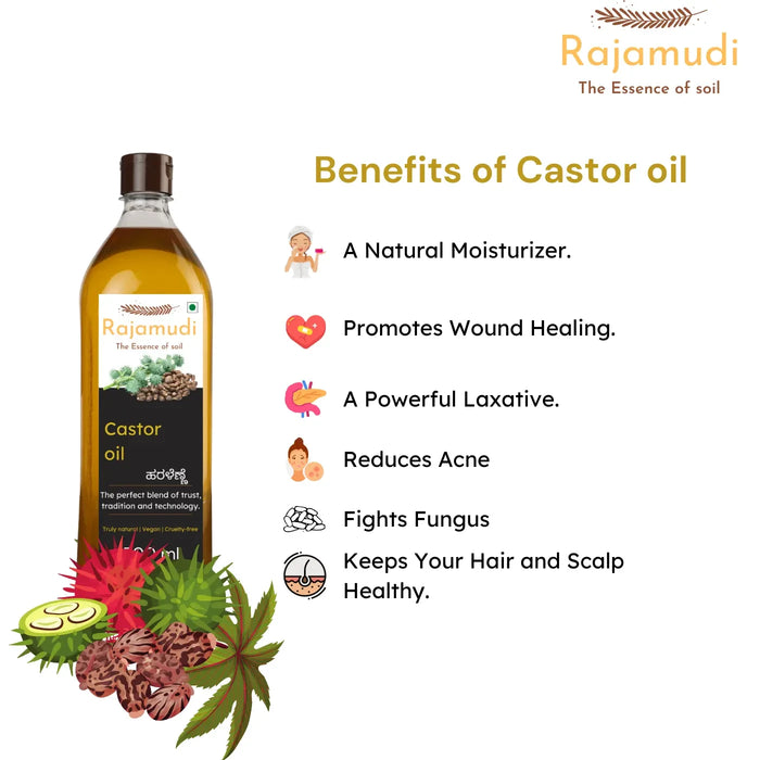 Buy Castor oil - Castor oil | Rajamudi Organic