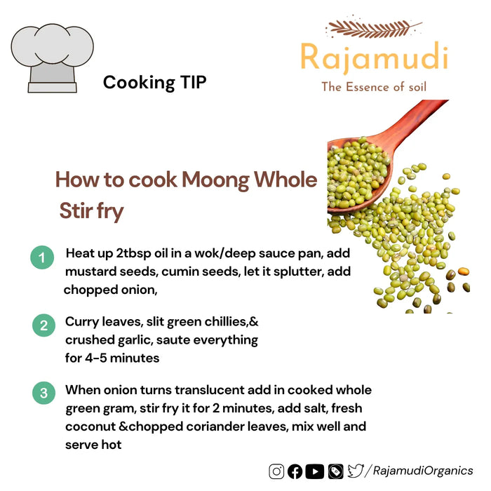 Moong Whole/Green Gram Whole - Rajamudi