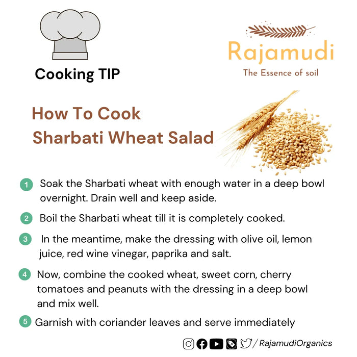 Organic Wheat Sharbati By Rajamudi