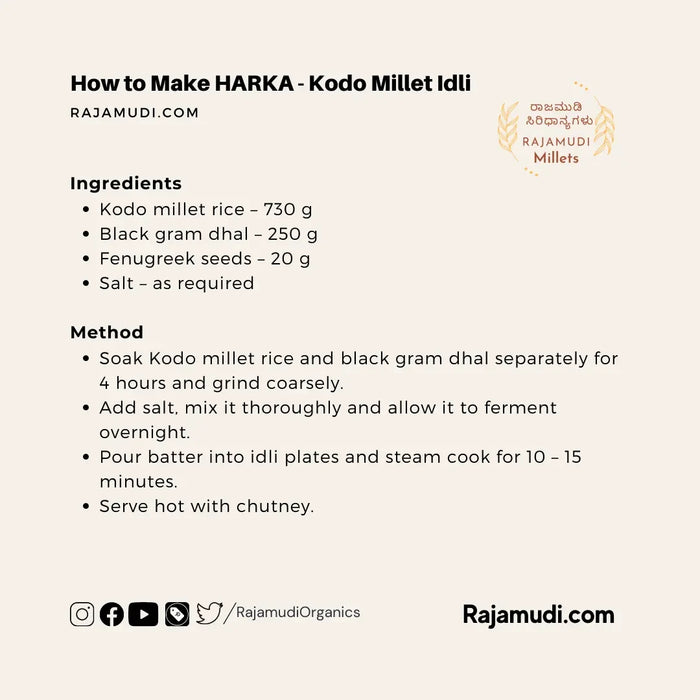 HARKA - Kodo Millet | Rajamudi