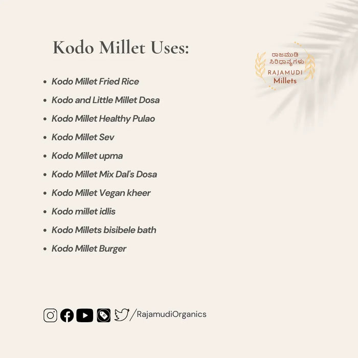 HARKA - Kodo Millet | Rajamudi