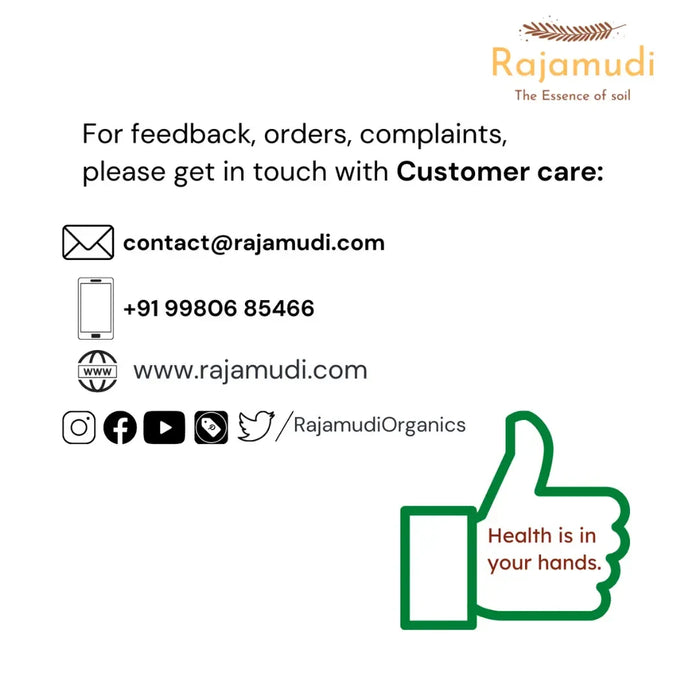 Organic Rajamudi Rice Rava By Rajamudi Organics